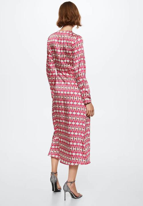 MANGO - Dress silvie - bright pink