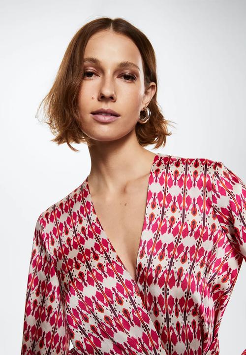 MANGO - Dress silvie - bright pink