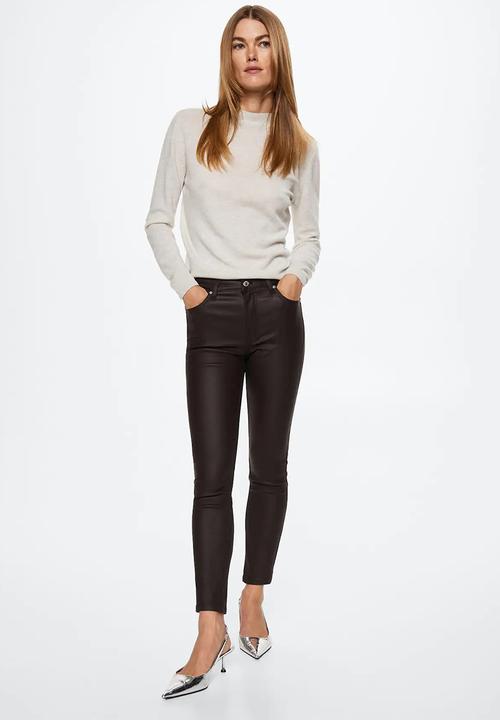 MANGO - Jeans isa - dark brown