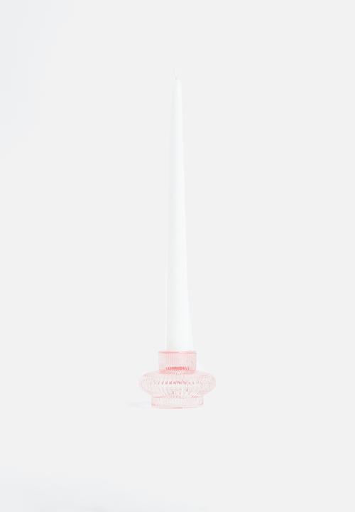 H&M - Glass candle lantern - pink