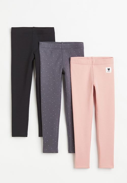 H&M - 3 Pack heavy jersey leggings - multi