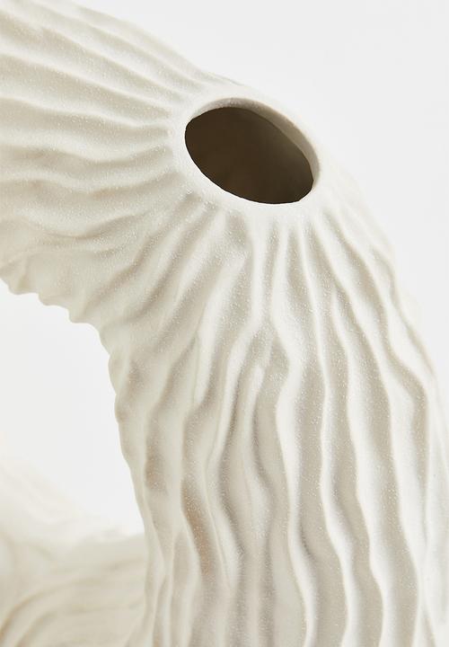 H&M - Large stoneware vase - white