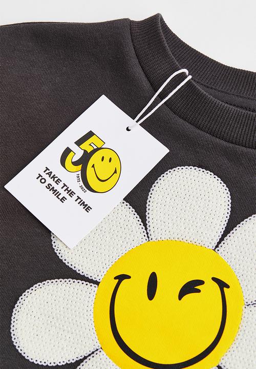H&M - Sweatshirt - dark grey/smileyworld®