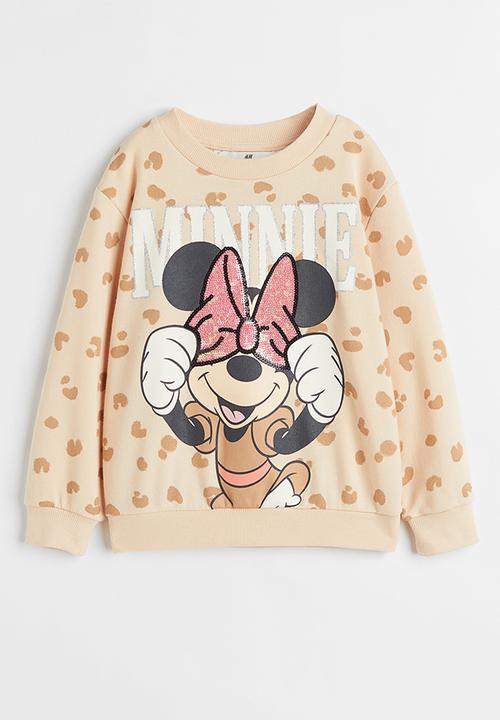 H&M - Sweatshirt - light beige/minnie mouse