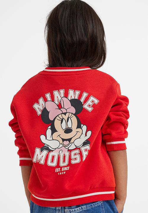 H&M - Sweatshirt - red/minnie mouse