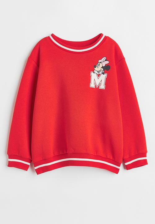 H&M - Sweatshirt - red/minnie mouse