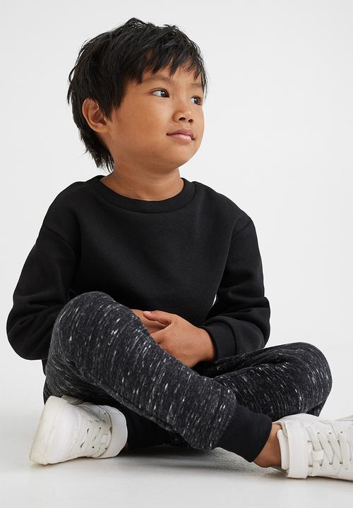 H&M - Cotton-blend joggers - black marl