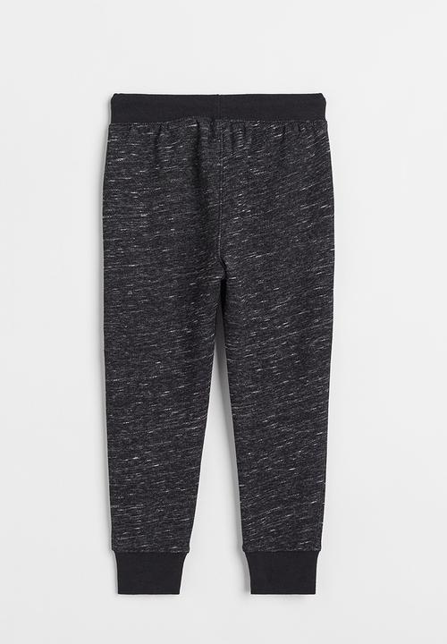 H&M - Cotton-blend joggers - black marl