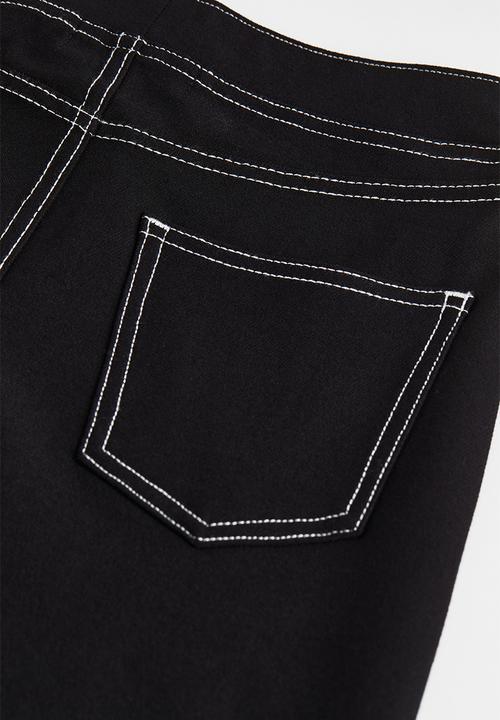 H&M - Wide fit trousers - black