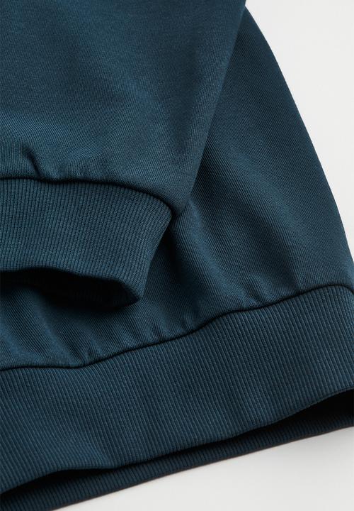 H&M - Printed sweatshirt - dark blue/pasadena