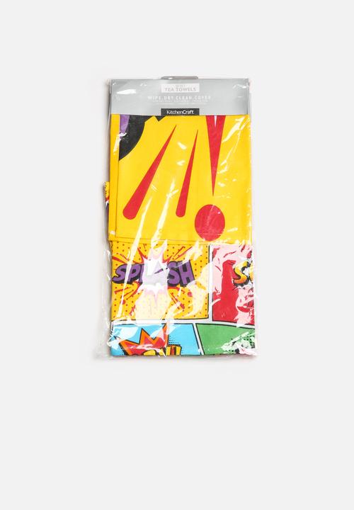 Kitchen Craft - Comic Tea Towel Set