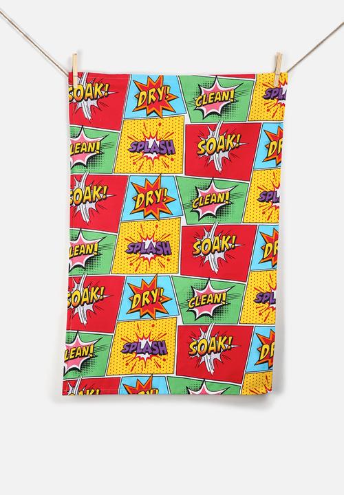 Kitchen Craft - Comic Tea Towel Set