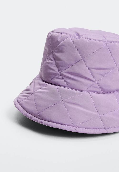 MANGO - Quilted bucket hat - light/pastel purple
