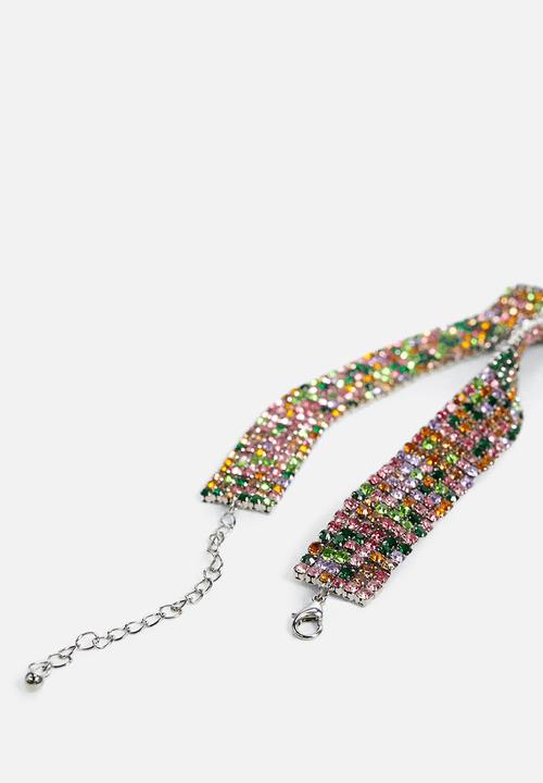 MANGO - Necklace elisabet - grey pl