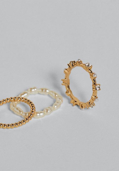 MANGO - Combined rings aida - gold