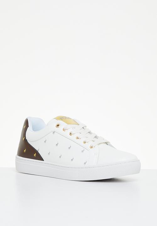 POLO - Tonal monogram sneaker - white