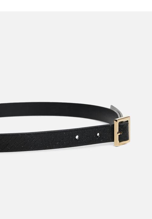 MANGO - Belt mela - black