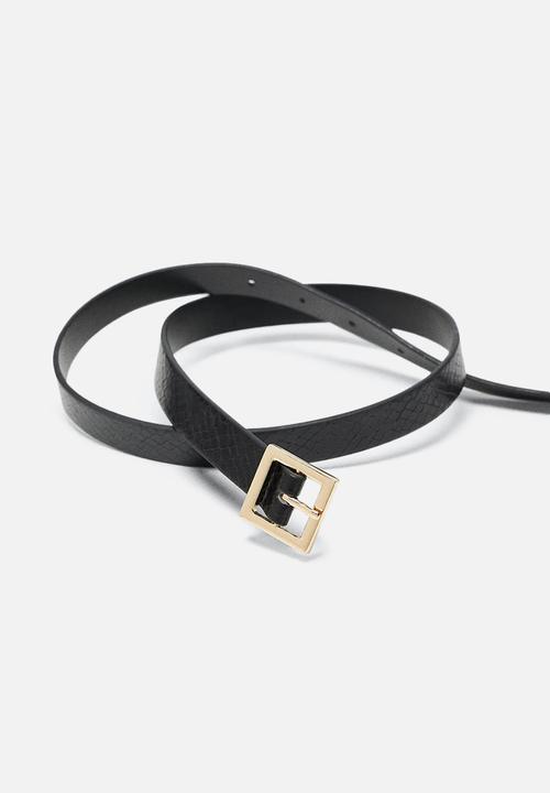 MANGO - Belt mela - black