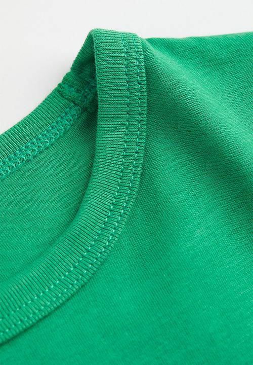 H&M - Cotton jersey top - green/dinosaur