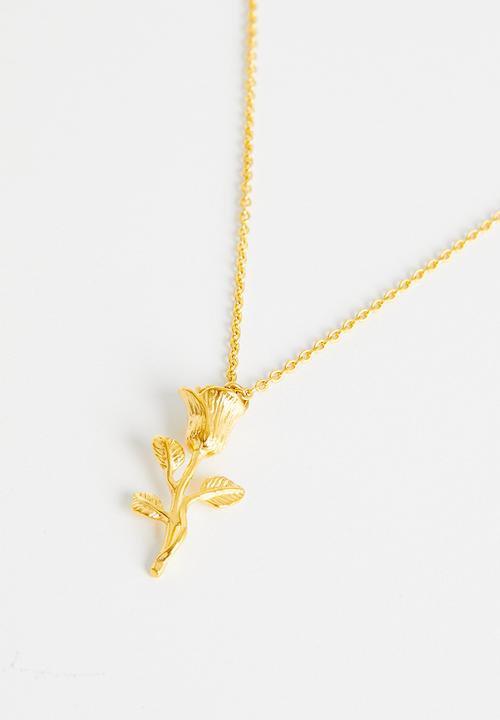 ERA by DJ Zinhle - Rose pendant necklace - gold 