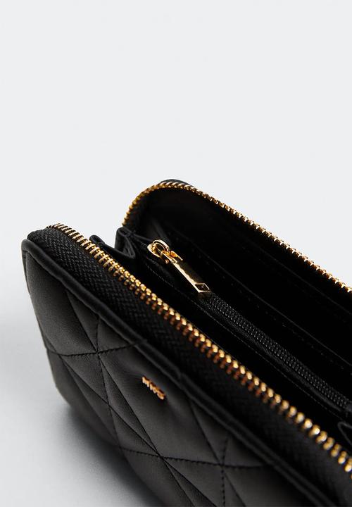 MANGO - Padded logo wallet - black