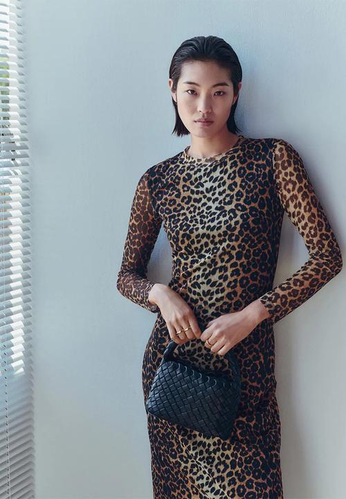 MANGO - Braided bag gabi - black