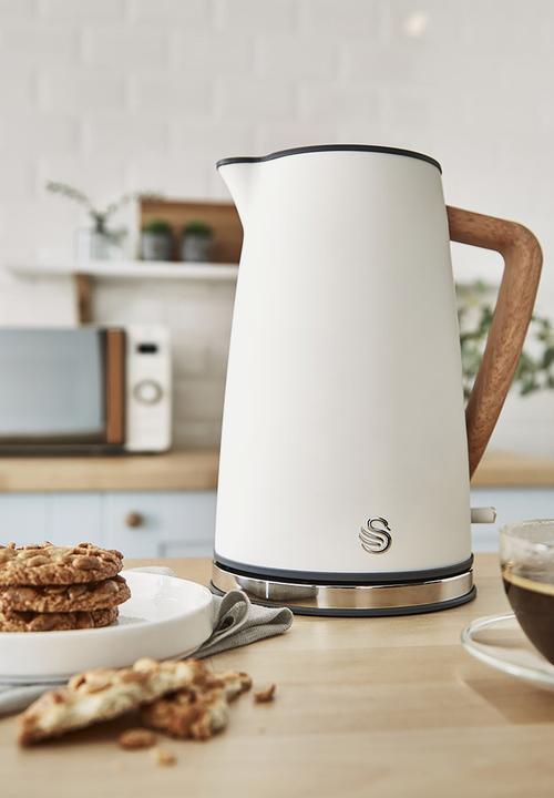Swan - Nordic Kettle & 2 Slice Toaster - Polished white