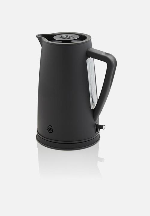 Swan - Stealth Kettle & 4 Slice Toaster - Black
