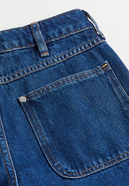 H&M - Comfort stretch baggy fit jeans - dark denim blue