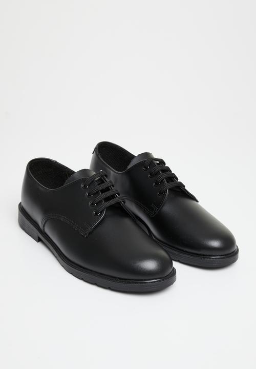 Softer - Teen boys school shoes - black