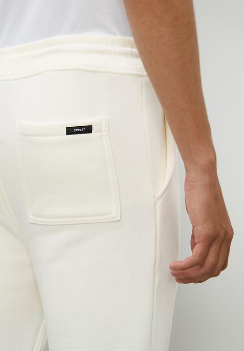 Superbalist - Madrid slim fit nasa print sweatpants - ecru