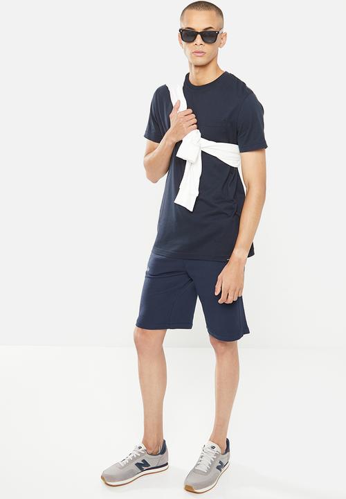 Aca Joe - Mens aca joe small logo shorts - navy