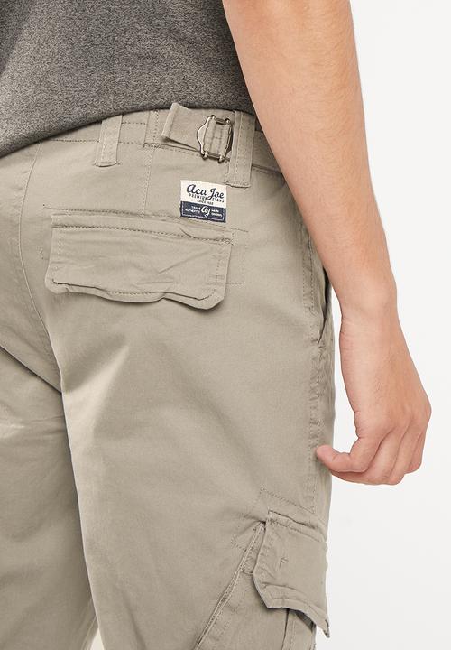Aca Joe - Mens aca joe cargo pants - charcoal