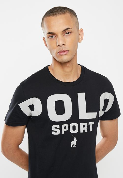 POLO - Men sport ole bold logo tee - black