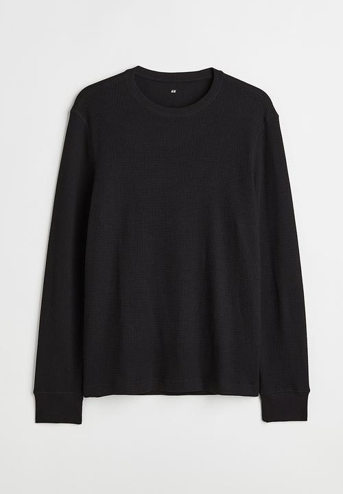 H&M - Jersey top slim fit - black