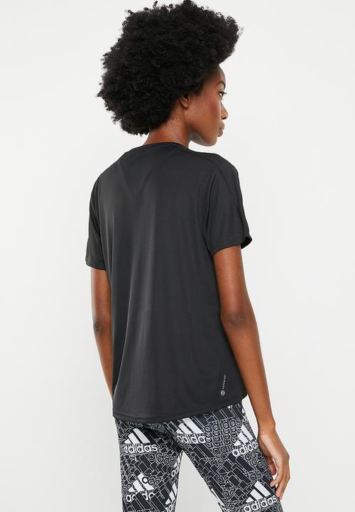 adidas Performance - Run it tee w - black
