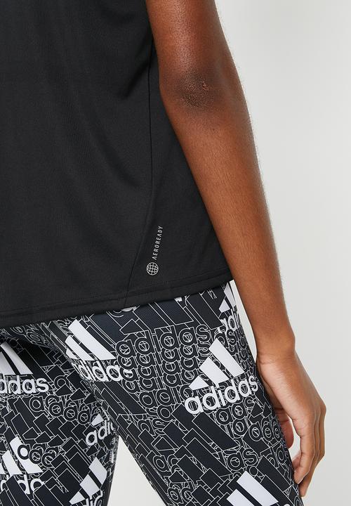 adidas Performance - Run it tee w - black