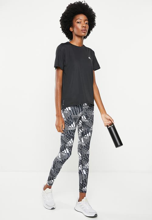 adidas Performance - Run it tee w - black