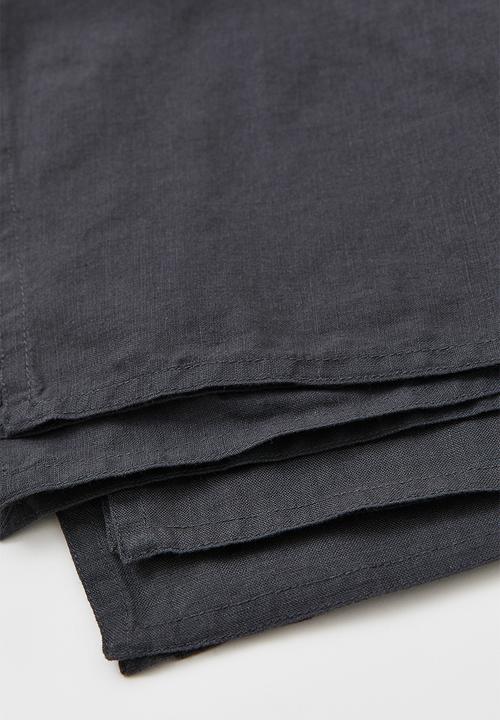 H&M - 2-pack linen napkins - grey
