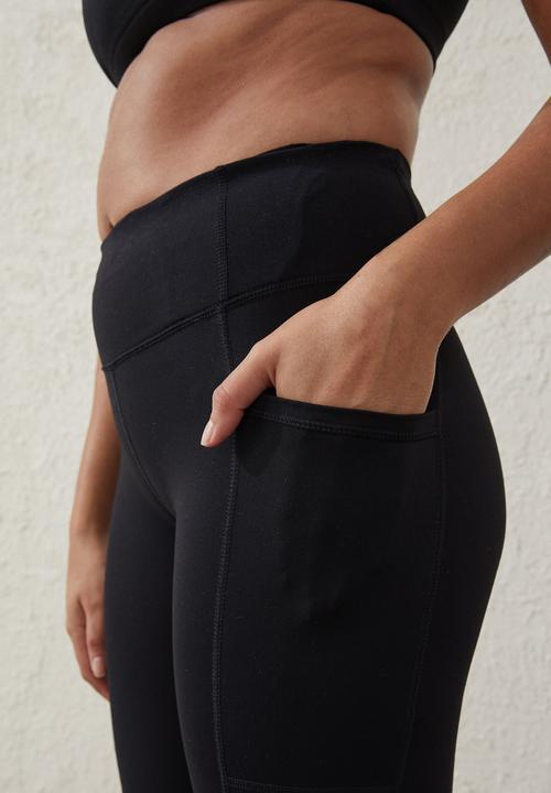 Cotton On - Active core pocket 7/8 tight - black