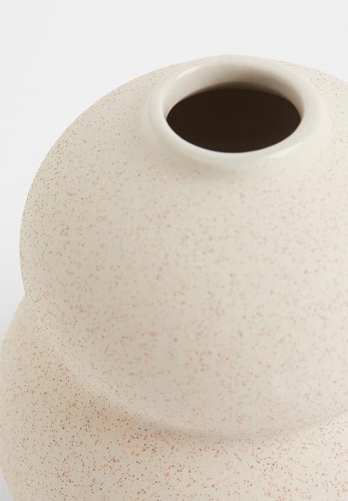 H&M - Small stoneware vase - beige/brown