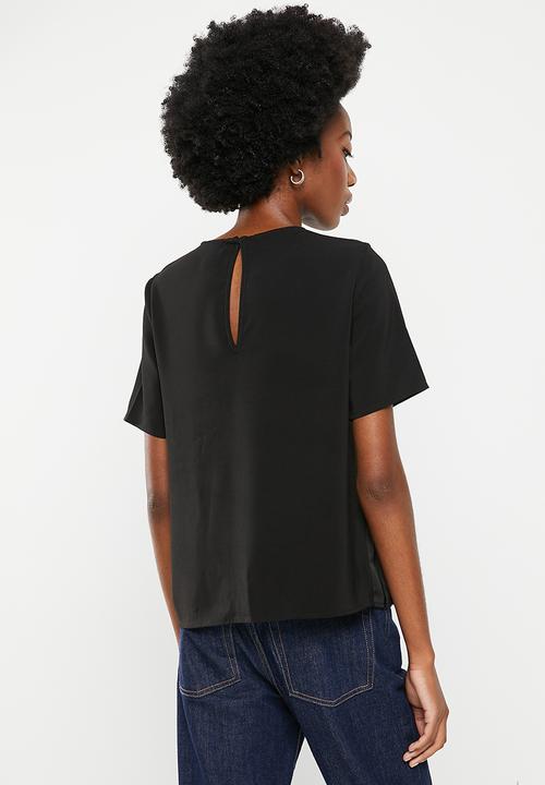 Vero Moda - Kira short sleeve top - black