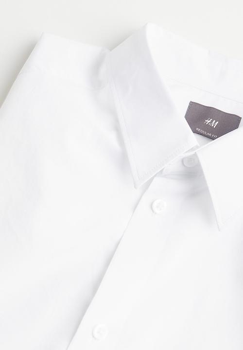 H&M - Regular fit cotton shirt - white