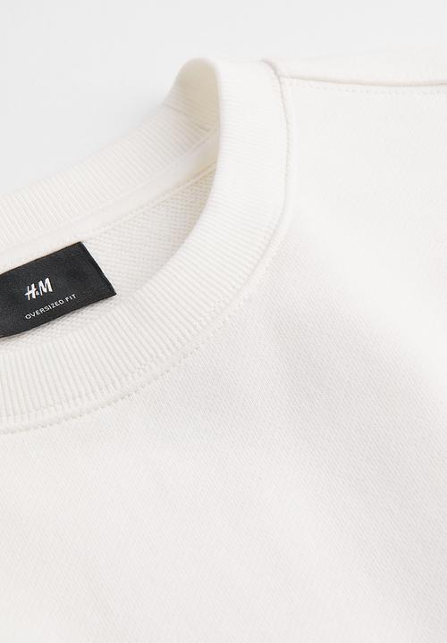 H&M - Relaxed fit sweatshirt - cream/yacht race