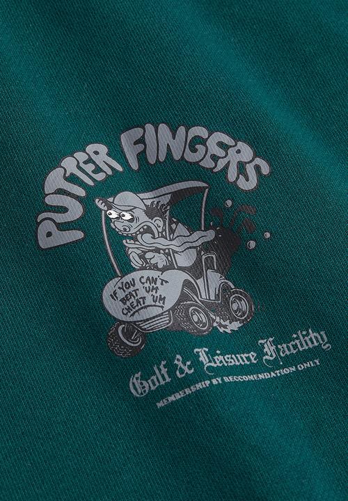 H&M - Relaxed fit sweatshirt - dark green/putter fingers