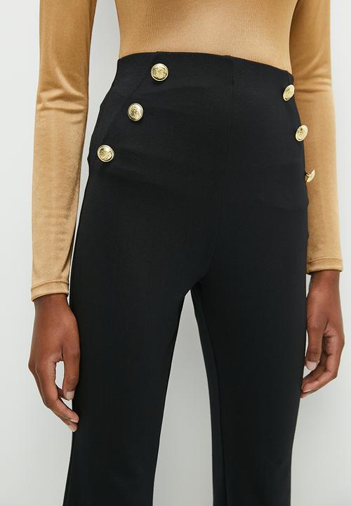 edit - Formal flare leg - black