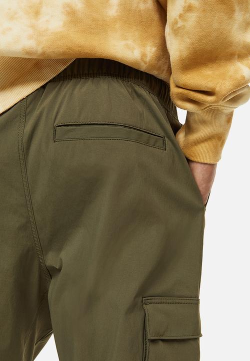 H&M - Nylon cargo joggers - khaki green