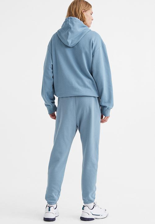 H&M - Regular fit printed sweatpants - light blue/original