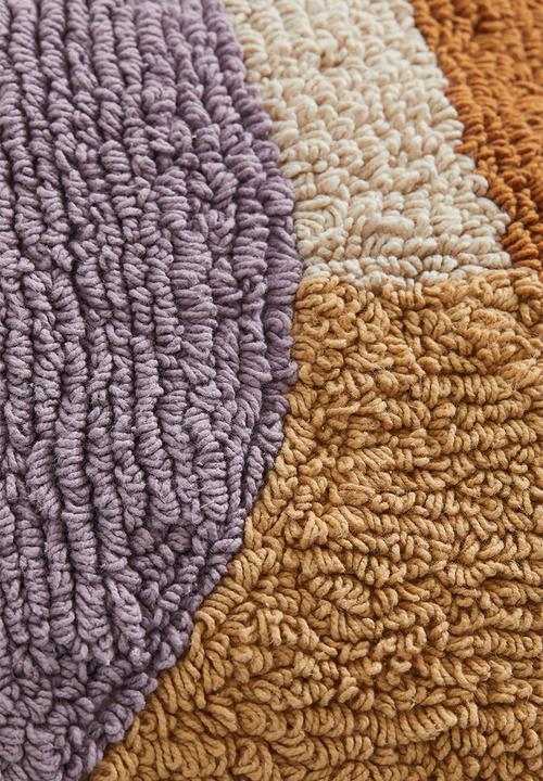 H&M - Tufted cotton cushion cover - purple/multi