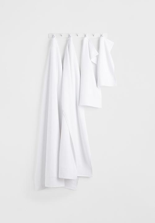 H&M - Cotton terry hand towel - white
